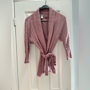 Mauve Knit Cardigan